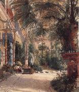 Carl Blechen The Palm House on the Pfaueninel Norge oil painting reproduction